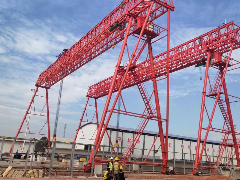 湖南株洲醴婁高速M(fèi)G100/10T-43M-14M龍門吊MH10T-40M-9M電動葫蘆龍門吊